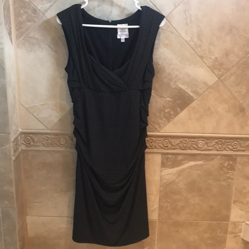 Maternity Dress Black Polka Dot
